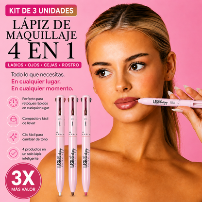 Maquillaje en formato bolígrafo 4 en 1-  Cada Lápiz por $13 . — Toda tu rutina de maquillaje en un solo clic